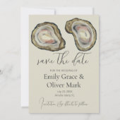 Save The Date Oyster Shells Wedding Enregistrer La Date (Dos)
