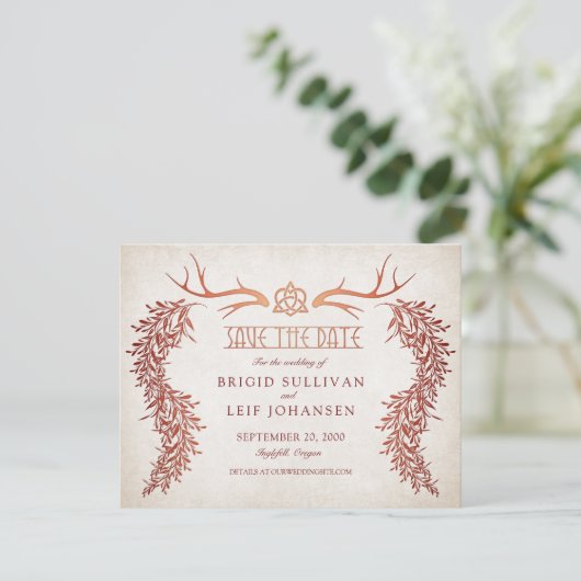 Save The Date Pagan Handfasting Mariage (Debout devant)