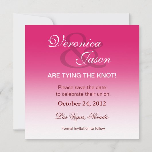 Save The Date Page Calendrier Enregistrer la photo Date (Dos)