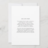 Save The Date Paige Photo Mariage moderne (Dos)