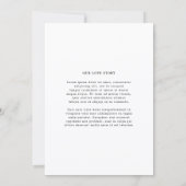 Save The Date Paige Photo Mariage moderne (Dos)