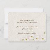 Save The Date paire coeurs dans plage sable-Enregistrer la date (Dos)