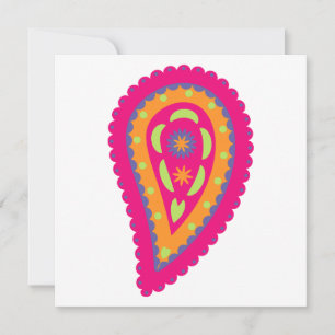 Save The Date Paisley coloré