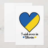 Save The Date paix dans le coeur de l'ukraine (Devant / Derrière)