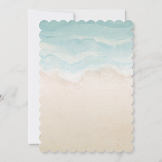 Save The Date Palm de Parties scintillant de plage tropicale (Dos)