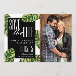 Save The Date Palm Tree Beach Mariage Sauvez la date