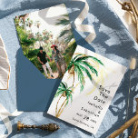 Save The Date Palm Tree Destination Mariage Photo Enregistrer La<br><div class="desc">Cette photo de mariage de destination palmier sauver la date design présente des palmiers tropicaux aquarelles sur un arrière - plan blanc éclatant qui évoque l'ambiance rêvée d'un mariage de destination. ce design rayonne l'amour des rivages de sable et des palmiers balançoires, parfait pour les couples à la recherche d'une...</div>