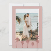 Save The Date Palm Tree Romance Mariage Suite Enregistrer la dat (Dos)
