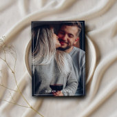 Save The Date Palme tropicale sauvage Feuille & photo Mariage mo