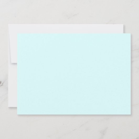 Save The Date Palmier bleu turquoise Enregistrer la date Annonce (Dos)