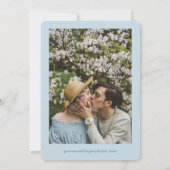 Save The Date Palmier rétro Monogramme Plage tropicale Mariage (Dos)