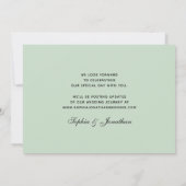 Save The Date Palmiers à l'aquarelle Simple Tropical (Dos)