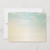 Save The Date Palmiers Coquillages Mariage Plage Enregistrer La (Dos)