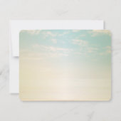 Save The Date Palmiers Coquillages Plage Mariage Sauvegarder La (Dos)