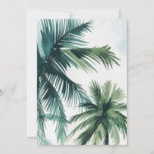 Save The Date palmiers tropicale cérémonie de remise des diplôme (Dos)