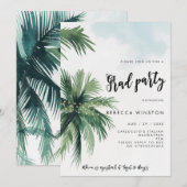 Save The Date palmiers tropicale cérémonie de remise des diplôme (Devant / Derrière)