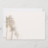 Save The Date Palmiers tropicaux modernes (Dos)