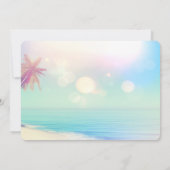 Save The Date Palms Beach Seashells Mariage  Enregistrer la date (Dos)