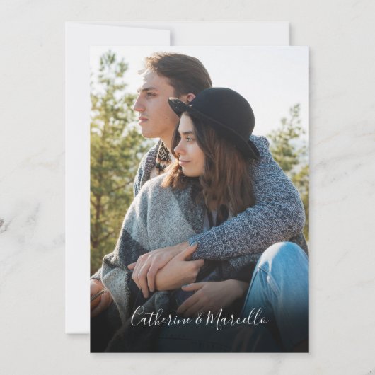 Save The Date Pampas Grass Terracotta Arch Mariage photo (Dos)