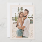 Save The Date Pampas herbe fleurs séchées boho photo (Dos)