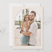 Save The Date Pampas herbe fleurs séchées boho photo (Dos)