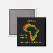 "Save the Date" - Pan African Colors Magneet (Voorkant / Achterkant)