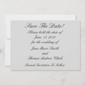 Save The Date Panda Heart Enregistrer La Date (Dos)