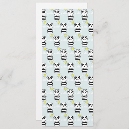 Save The Date Panda Kids (Devant / Derrière)