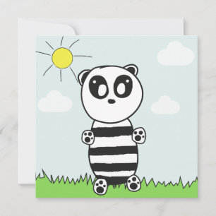 Save The Date Panda Kids