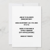 Save The Date Pandas d'anniversaire (Dos)