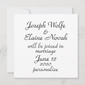 Save The Date Panneau de pendaison à fleurs victoriennes enregis (Dos)