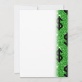 Save The Date Panneau Dollar Noir Argent Entrepreneur Wall Stree (Devant)