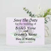 Save The Date Pansy pourpre et blanc (Debout devant)