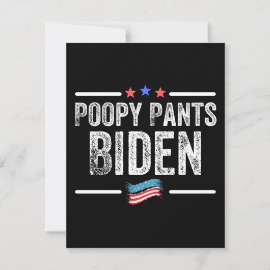 Save The Date Pantalon de la pauvreté Biden (Devant)