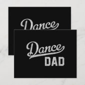 Save The Date Papa de la danse Danseur fier Papa (Devant / Derrière)