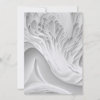 Save The Date Papier épais en nid d'abeille blanc pour annoncer