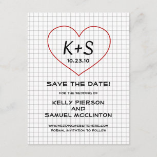 Save The Date Papier graphique Enregistrer la date