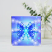 Save The Date Papillon d'invitation Abstrait (Debout devant)