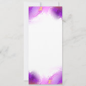 Save The Date Papillons Monarque sur Arrière - plan pourpre (Dos)