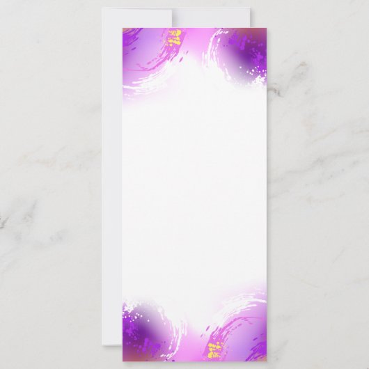 Save The Date Papillons Monarque sur Arrière - plan pourpre (Dos)