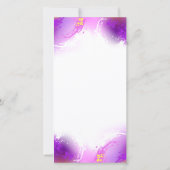 Save The Date Papillons Monarque sur Arrière - plan pourpre (Dos)