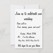 Save The Date Papillons noirs et blancs (Dos)