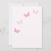 Save The Date Papillons roses Quinceanera (Dos)