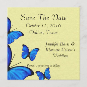 Save The Date Papillons stylish Enregistrer les Annoucements Dat