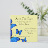 Save The Date Papillons stylish Enregistrer les Annoucements Dat (Debout devant)
