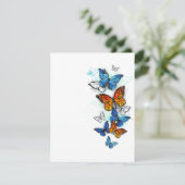 Save The Date Papillons volants Morpho et Monarch (Debout devant)