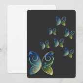 Save The Date papillons volants nature sweat - shirt à capuche (Devant / Derrière)