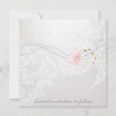 Save The Date Papillons Whimsical et dentelle Enregistrer la dat (Dos)