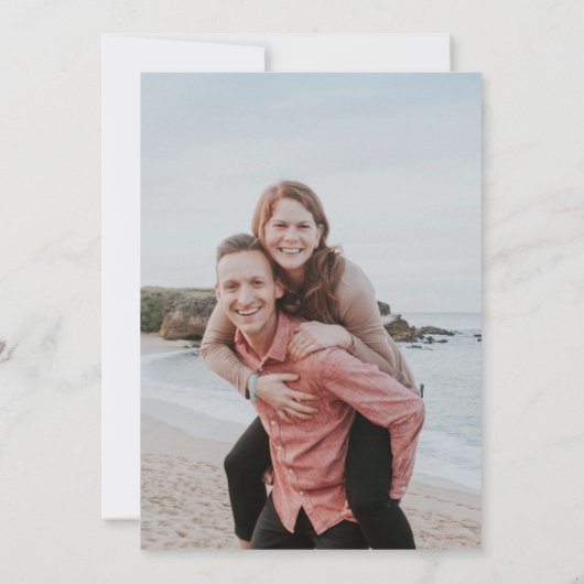 Save The Date Paradis de la Plage Boissons Gratuites Enregistrez (Dos)