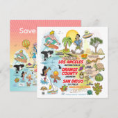 Save The Date Paradis de la plage de SoCal (Devant / Derrière)